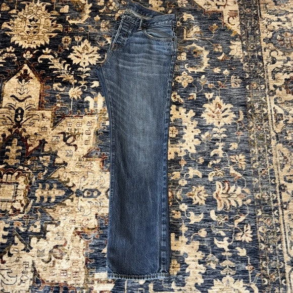 Abercrombie & Fitch A&F men denim jeans pants 32x32 button fly classic straight - Picture 6 of 13